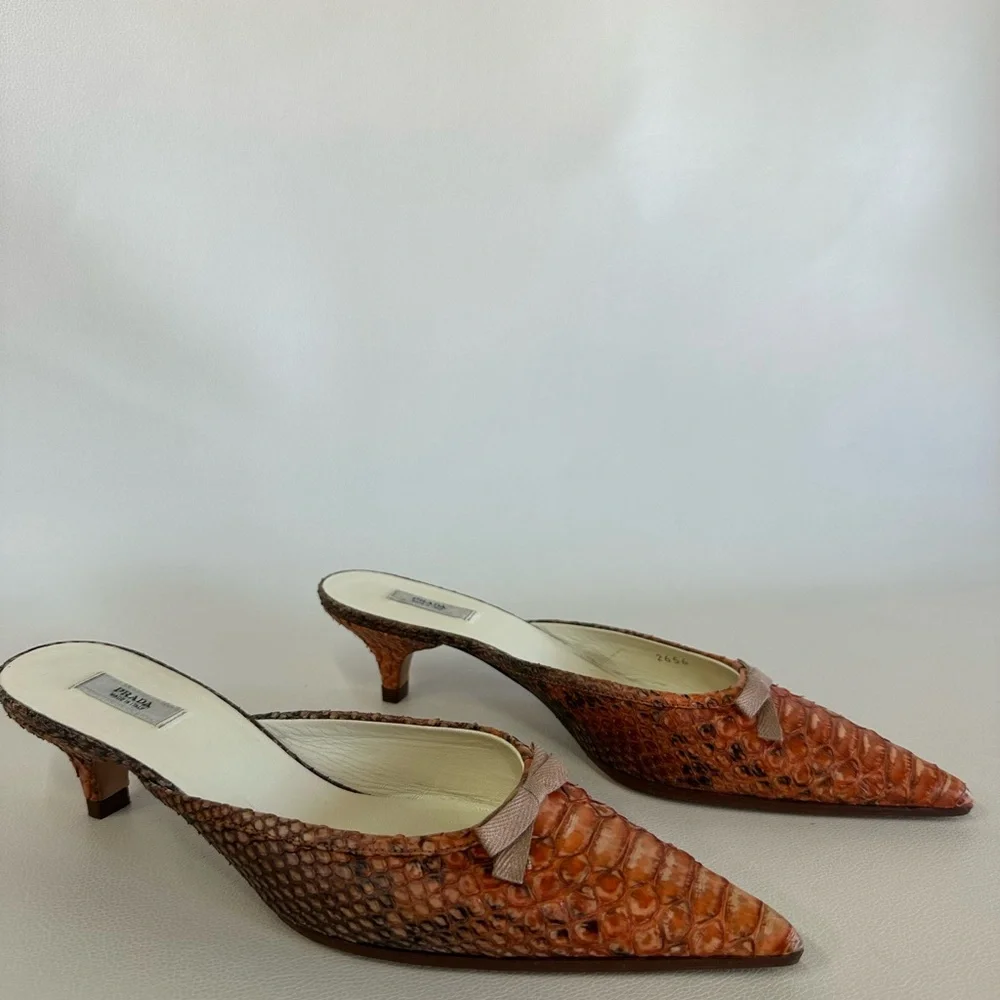 Prada Python Mules - Picture 3 of 6